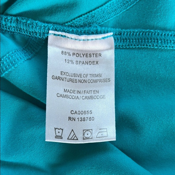 Women's Blue V-Neck Top - Picture 6 of 6